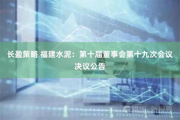 长盈策略 福建水泥：第十届董事会第十九次会议决议公告