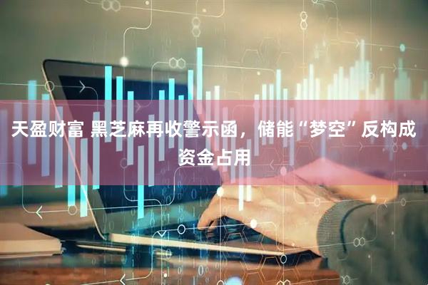 天盈财富 黑芝麻再收警示函，储能“梦空”反构成资金占用