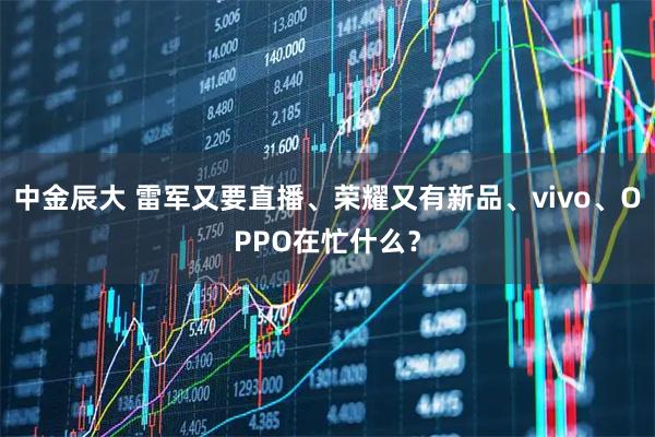 中金辰大 雷军又要直播、荣耀又有新品、vivo、OPPO在忙什么？